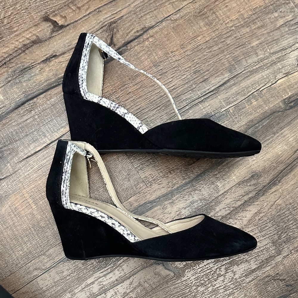 Cole Haan Black and White Wedges